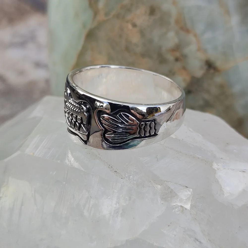 Sterling Silver Dragon Ring, size 11 - Picture 7 of 9